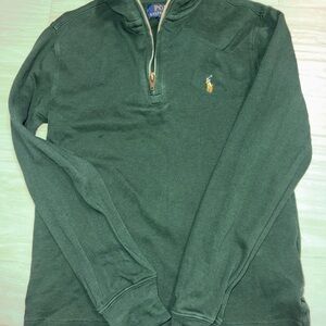 Polo by Ralph Lauren Forest Green QUARTER Zip-Up